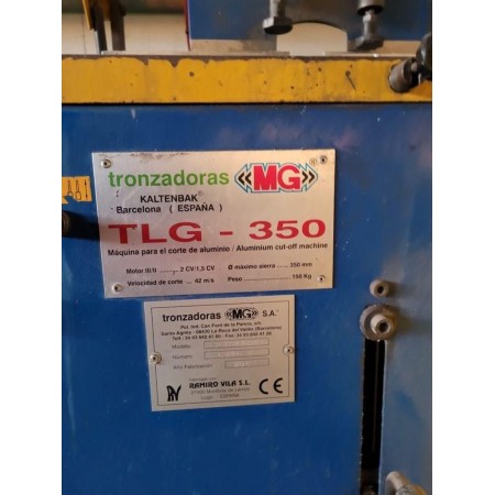 TRONZADORA MG TLG-350 SEMI-NUEVA